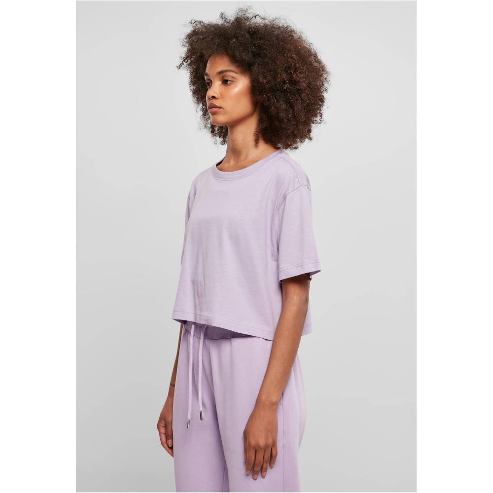 Urban Classics - Short Oversized Damen TShirt - Lila